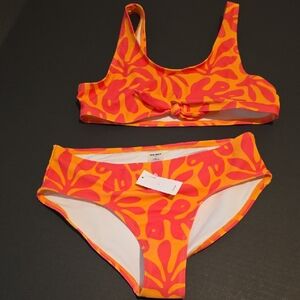 Old Navy Kids Bikini in Vibrant Orange and Pink